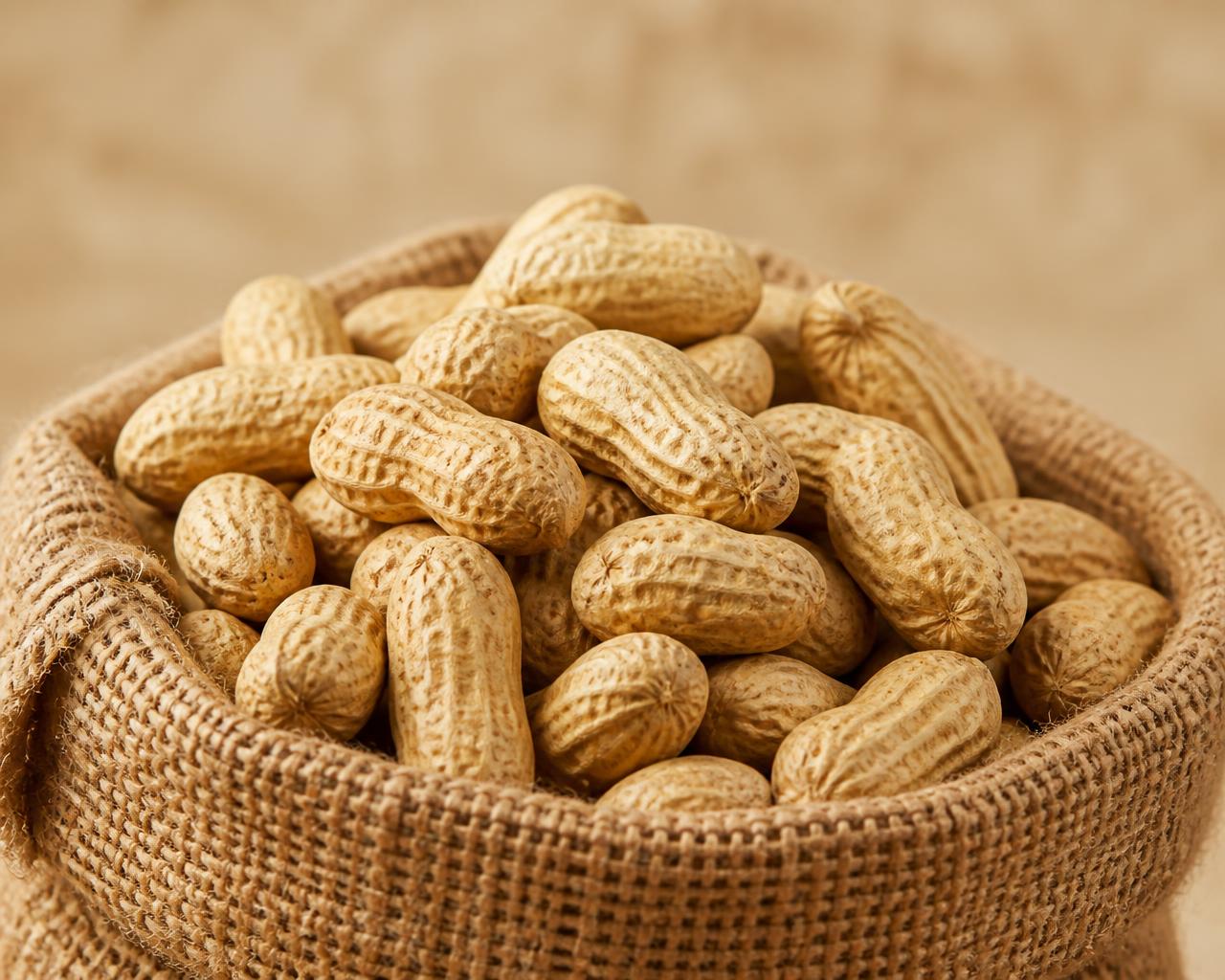 Groundnuts harvested from local red-soil farms for Venpura groundnut oil